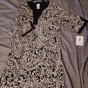 Black and white dress